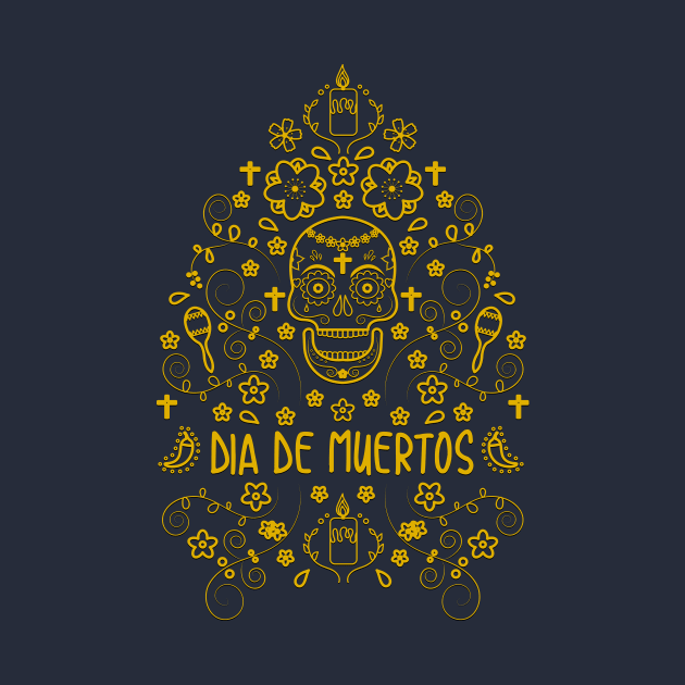 Dia de muertos - tshirt design by verde