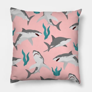 Tropical Sharks Pillow