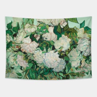 Vase with Pink Roses Tapestry