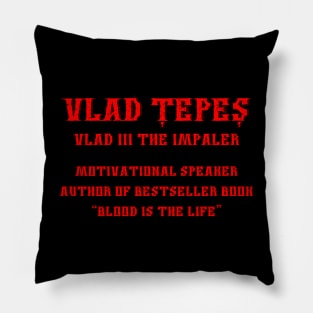 Funny Vlad Tepes Dracula Pillow