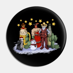 Cowboy Christmas Pin