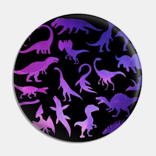 Colorful Dinosaurs Pattern Pin