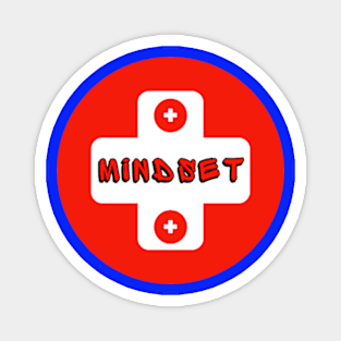 Positive Mindset Self Belief And Determination InBlue Magnet