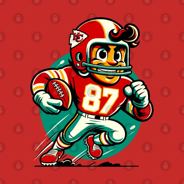 Travis Kelce Cartoon by Yopi