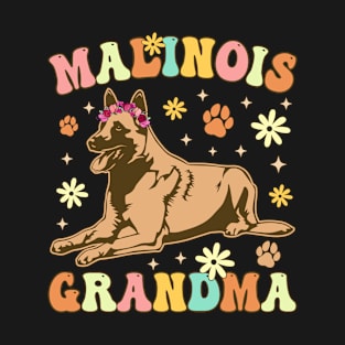 Malinois Grandma Groovy Belgian Malinois T-Shirt