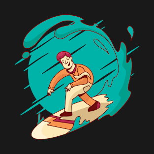 Business Man Surfing/ a Business Man Surfing surfing T-Shirt