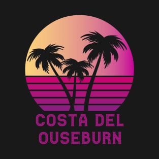 Costa Del Ouseburn Newcastle Funny Tyneside Design T-Shirt
