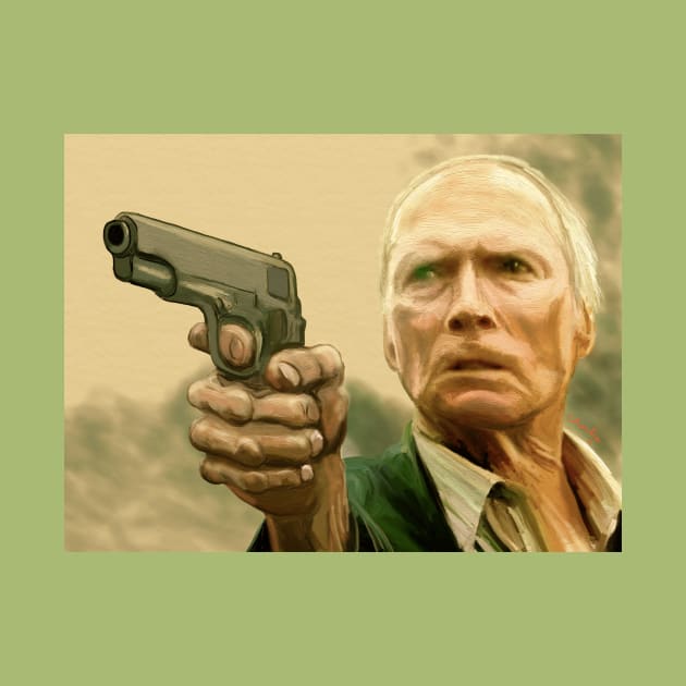 Clint Eastwood as Walt Kowalski in Gran Torino by charlipadart