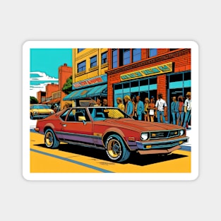 Vintage Sports Car - 1980 Magnet