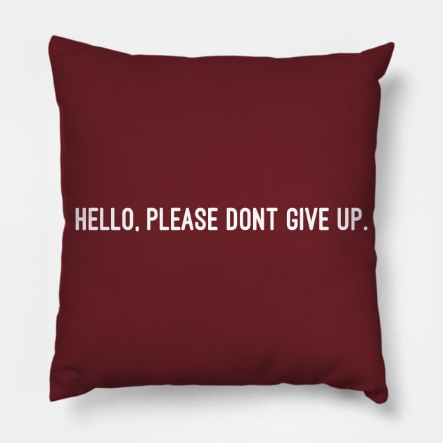 Please, don’t give up Pillow by soondoock