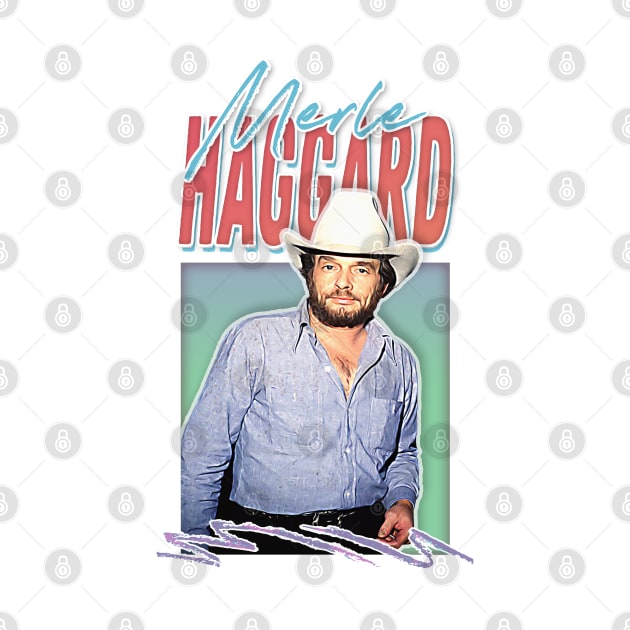 Merle Haggard / Retro Style Country Music Fan Gift by DankFutura