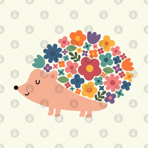 Floral Hedgehog by AndyWestface