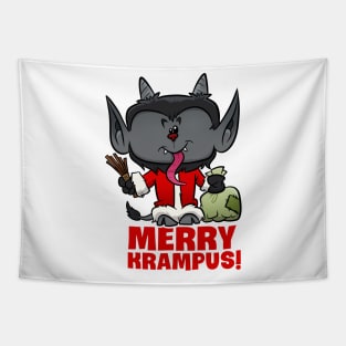 Merry Krampus Tapestry