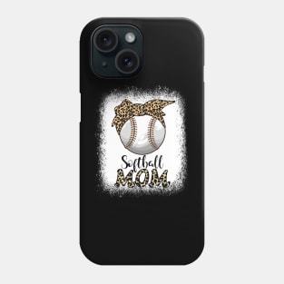 Leopard Baseball Softball Mom Baseball Lover Mother's Day Phone Case