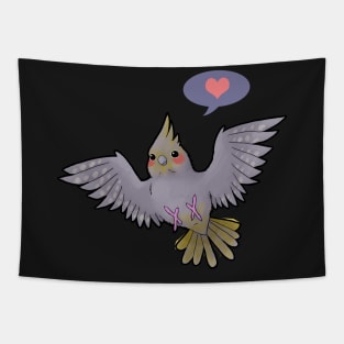 Female Cockatiel Love Tapestry