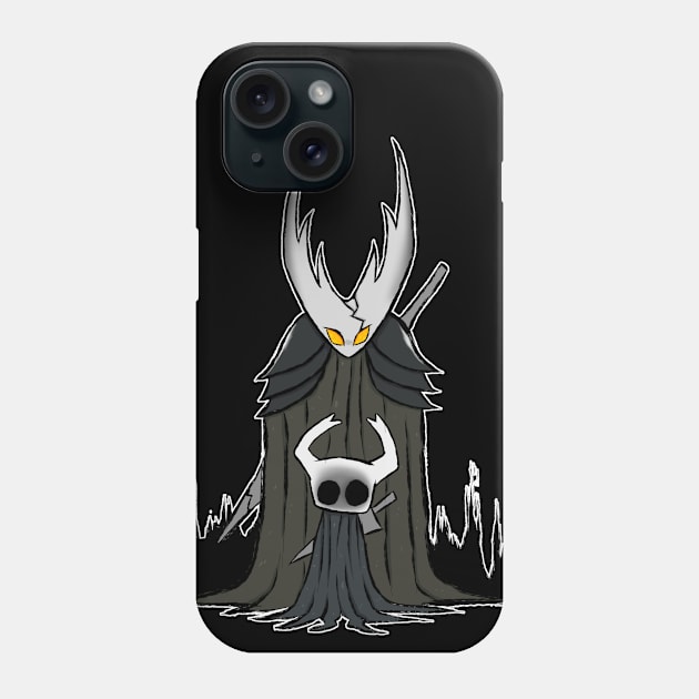 Hollow knight ghost and the hollow knigh art Phone Case by Renovich