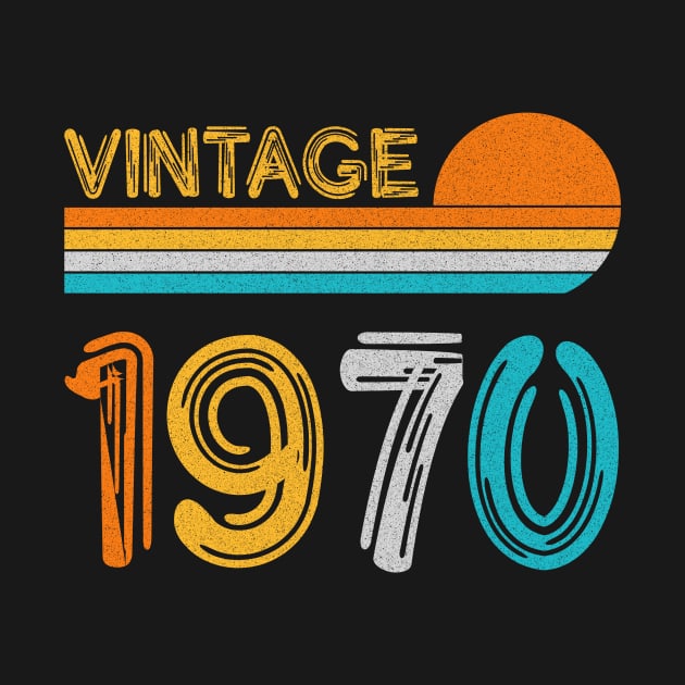 Vintage 1970 Happy 53rd Birthday Retro by myreed