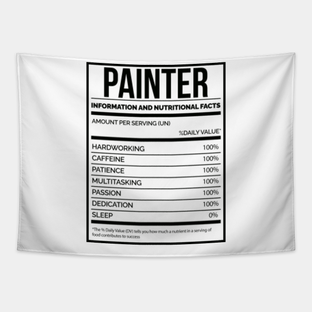 Awesome And Funny Nutrition Label Paint Painting Painter ...