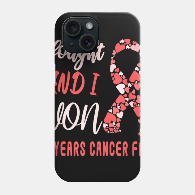 Style Cancer I Fought and I Won 20 Years Cancer Phone Case by Christyn Evans