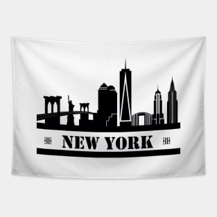 New York Skyline Tapestry