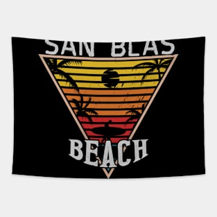 Beach day in San Blas Tapestry