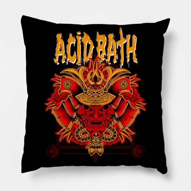 Acid Bath stoner metal Pillow by okefandi