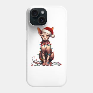 Christmas Sphynx Cat Phone Case