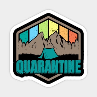 Quarantine Camping Tent Campfire Social Distancing Magnet