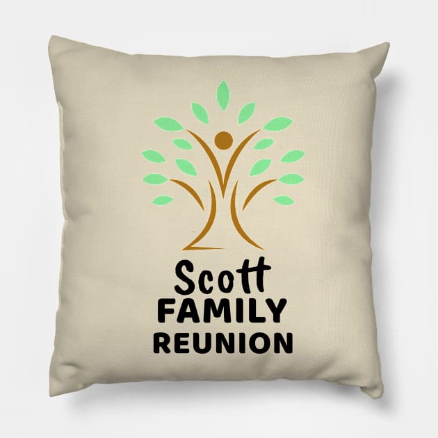 Scott Family Reunion Design Pillow by Preston James Designs