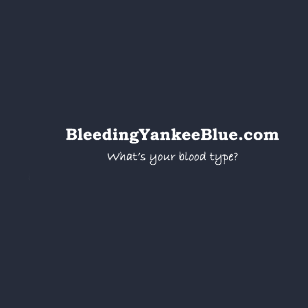 Classic What's your blood type?- Bleeding Yankee Blue by Bleeding Yankee Blue