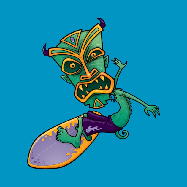 Tiki Surfer Dude by fizzgig