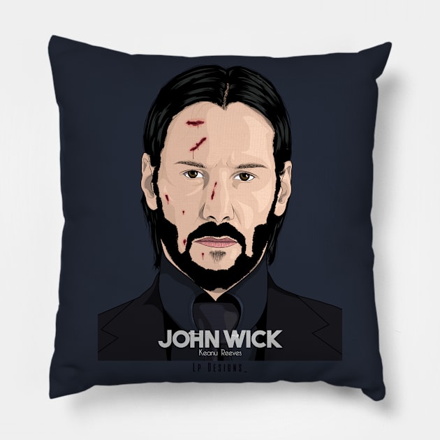 Keanu Reeves Pillow by LpDesigns_