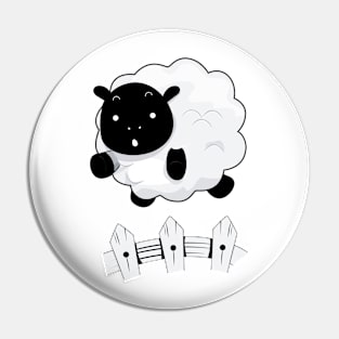 sheep jump Pin