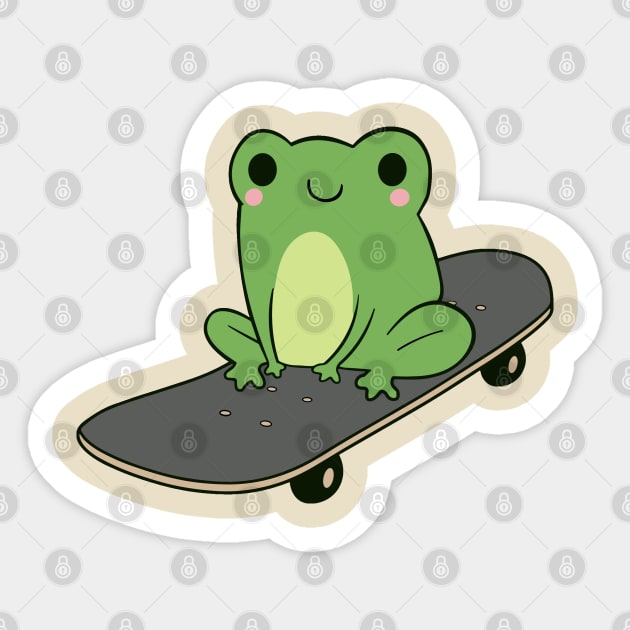 Trends Cute Frog On Skateboard Kawaii Aesthetic Frog T Shirts