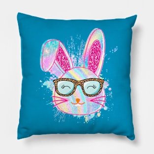 Colorful Easter Bunny Pillow