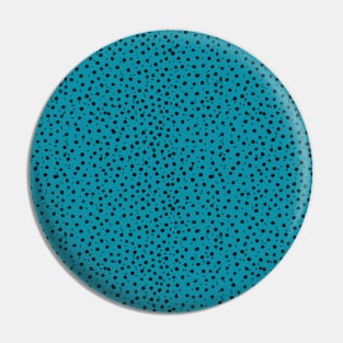 Cheetah Pattern on Cerulean Pin