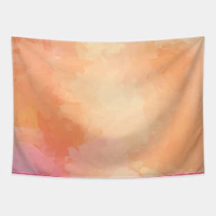 Peach Summer Abstract Painting Tapestry