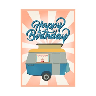 Happy Birthday Vintage Caravan Adventure T-Shirt