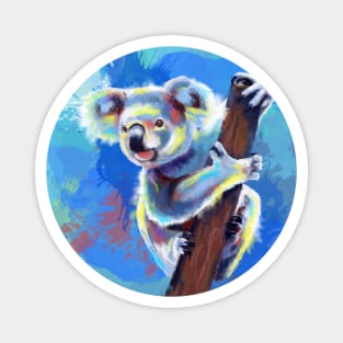 Koala Bear - Colorful Animal Illustration Magnet