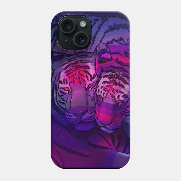 Tiger Love 2 Phone Case by PHAZED