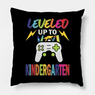 leveled up to kindergarten Pillow