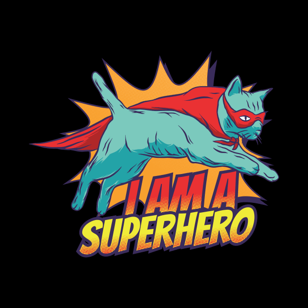 Superhero Cat by CyberpunkTees