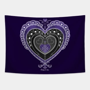 Delicate Ace of Hearts Tapestry