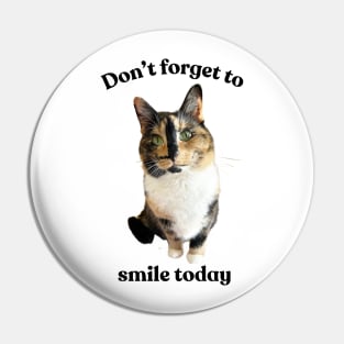 Snickers The Cat - Smile Today Pin