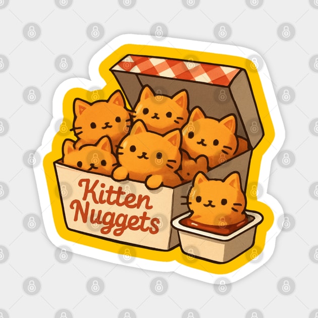 kitten-nuggets Magnet by Creatifly Graphic Tees