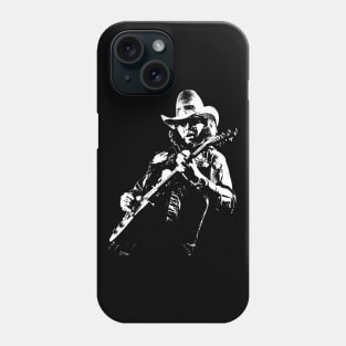 Classic Hank Jr Williams White Stencil Phone Case