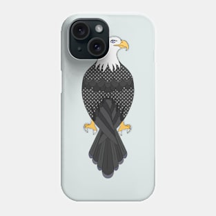 Starry black and white eagle Phone Case