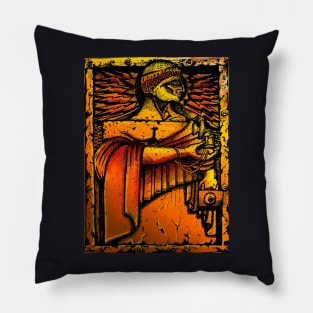 ART DECO MAN OF TECHNOLOGY Pillow