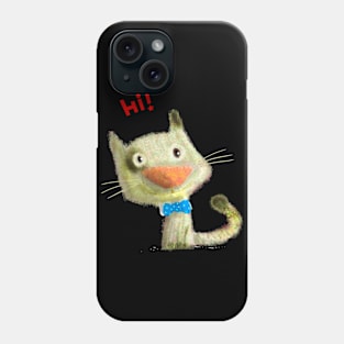 Friendly cat. Phone Case