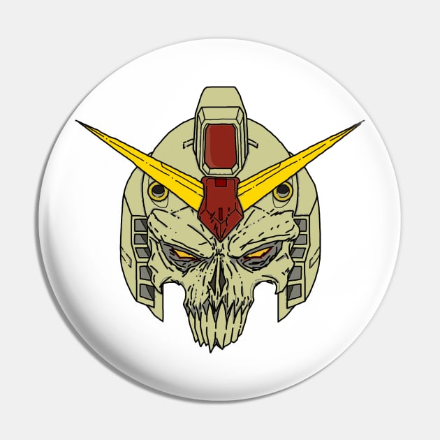 RX 78-2 Skull Pin by damnank